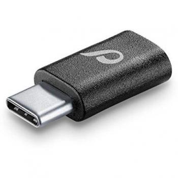 Cellularline 37715 USB C MicroUSB Negro - Adaptador para cable