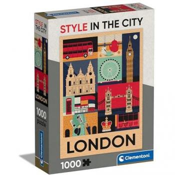 Puzzle Vertical para Adultos de 1000 Piezas - Ilustraciones de Autor - Entrena Tu Mente - Estilo Ciudad Londres
