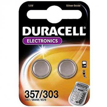 Duracell sr44357303 pilas de botn de xido de plata para relojes 2 unidades