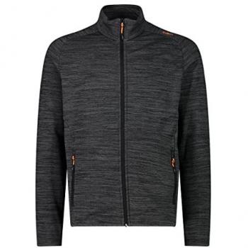CMP Men's Fleece Jacket 30E9707 - Gray, Size 58