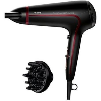 Philips Thermoprotect HP8238/10 - Secador de Pelo, Negro y Rojo, 2300 W