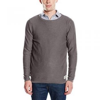 TOM TAILOR Denim slub boat neck/510-suéter Hombre    Grau