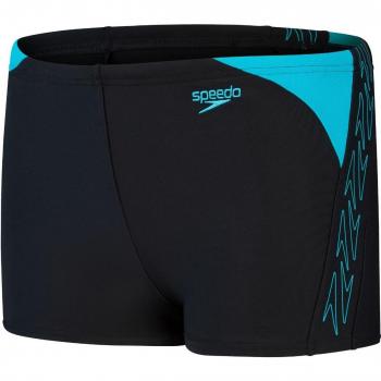 Bañador de natación para niños Speedo Hyperboom Logo Splice Aquashort Marino (15-16)