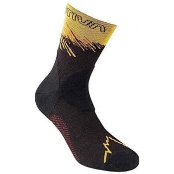 Calcetines La Sportiva Ultra Running Negro Amarillo Intenso - XL