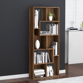 Estantería Librería Roble Marrón 67x24x161 cm Madera Multicapa