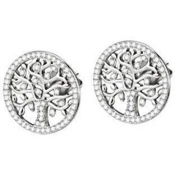 Pendientes Morellato Árbol de la Vida en plata con circonitas, diseño elegante y significativo