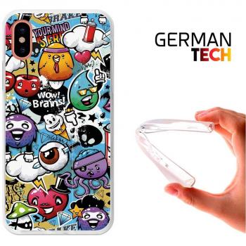 Funda TPU con diseño Grafiti Divertido para Apple iPhone X