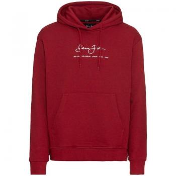 Sean John Classic Logo Essential Hoodie - Dark Red