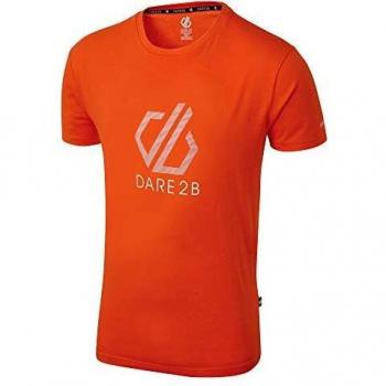 Dare2b Continuous-Camiseta Estampada De Manga Corta T-Shirts/Polos/Vests, Hombre, Trail Blaze, S