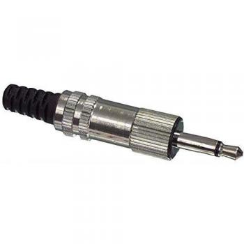 Conector Jack 3.5 mm Mono Lumberg KLS 2, Recto, 2 Pinos, Negro