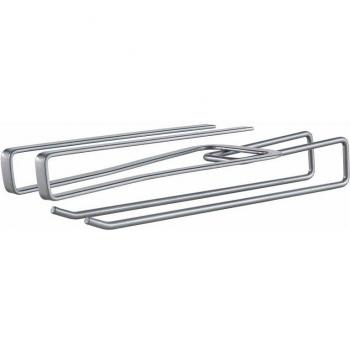 Metaltex All In-Colgador Universal Doble, Gris metálico, 8x28x6 cm