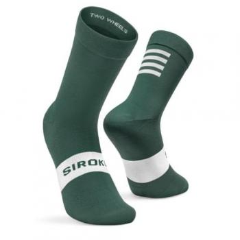 Calcetines de ciclismo unisex S1 Verde Militar Alpe d'Huez Siroko
