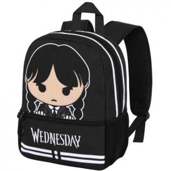 Mochila Infantil Wednesday Karactermania, Gris, 26 x 33 cm, Capacidad 9,5 L