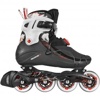Powerslide Inline Skate Vi 80 Men - Patines en línea, color negro/ rojo, talla 42