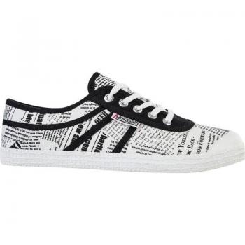 Zapatillas deportivas Kawasaki News Paper Canvas Shoe K202414 1002 Blanco