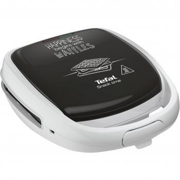 Tefal Snack Time Happiness Gofrera 700W Negro/Blanco con Placas Intercambiables