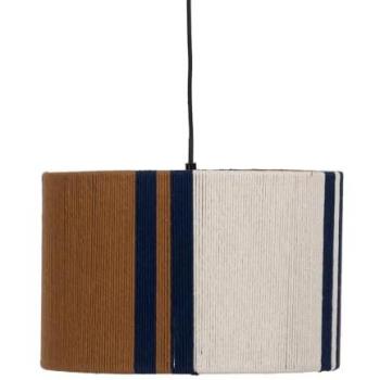 Lámpara de Techo Papel Hierro Rayas 220-240 V 32,5 x 24,5 x 21 cm - Diseño Original - Fácil Montaje