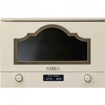 SMEG MP722PO Microondas Integrable con Grill, 22 Litros, Color Crema