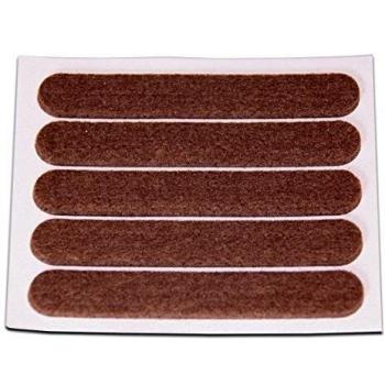 Brinox B76150M Deslizadores de Fieltro sintético, Marrón, 13x91 mm, Set de 5 Piezas