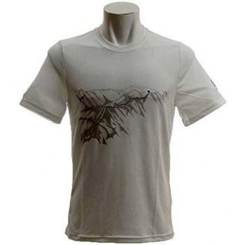 Odlo Bl F Dry - Camiseta para Hombre, Hombre, Camisetas, 550652-10654, White/Mountain Print, Small