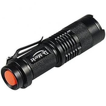 Meco® antorcha lámpara de bolsillo CREE Q5 LED Zoomable ajustable 1 Mode noir 1