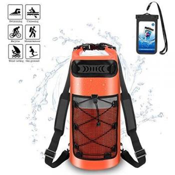 ALEENUN Nuevo Bolsas Estancas, Bolsa Seca Impermeable con Caja de Teléfono Impermeable Gratis, Correa Ajustable Playa, Viaje, Nadar, Deportes acuáticos,10L/20/30L.