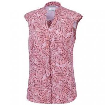 Columbia Saturday Trail Cap - Camiseta para Mujer, Mujer, Color Coral Bloom Pri, tamaño Extra-Large