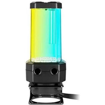 Corsair Hydro X Series XD5 RGB Bomba de Bombeo/depósito - D5 PWM - Depósito de 330 ml - Diez Leds RGB direccionables Individualmente, Sensor de Temperatura, Color Negro