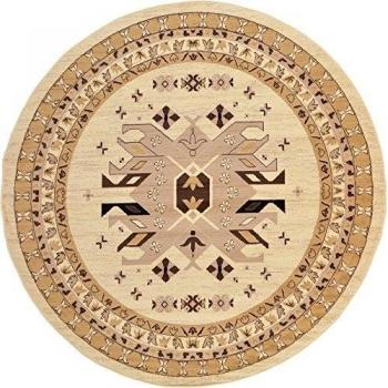 Unique Loom Taftan Collection Geometric Tribal Turquoise Runner Rug