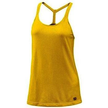Wilson W LS Relax Camiseta sin Mangas de Tenis, Mujer, Amarillo