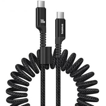 Cable de Carga Rápida USB-C a USB-C Baseus Fish-Eye 100W, 1m (Negro)