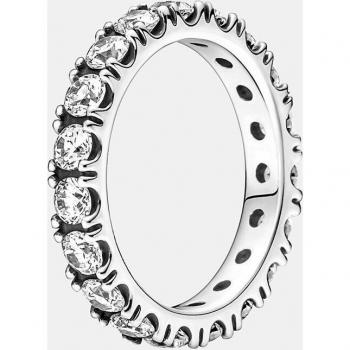 Anillo Eternity Brillante en Plata de Ley 60