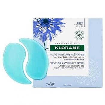 Klorane Smoothing and Soothing Eye Patches with Cornflower - 7 Sets (14 Patches)