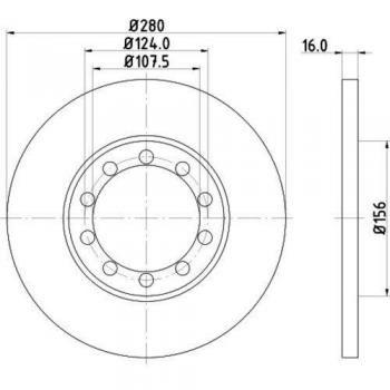 Disco de Freno Hella 8DD355113291 - Alta Calidad