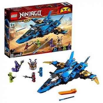 LEGO Ninjago - Caza Supersónico de Jay, set con avión de juguete de construcción para aventuras ninja