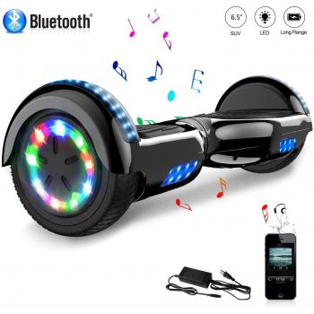 Hoverboard 6,5  Patinete Eléctrico 700W con Ruedas de Flash LED, Altavoz Bluetooth y LED, Autoequilibrio de Scooter Eléctrico