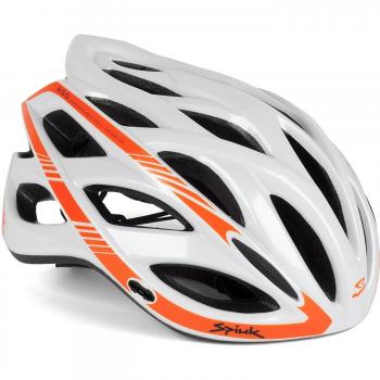 Spiuk Sportline Keilan - Casco, color blanco / naranja, talla 57 - 61