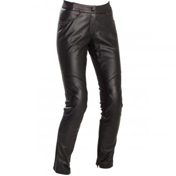 Richa Pantalones de Cuero Catwalk para Mujer - Negros, Talla 38