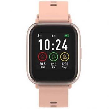 Denver Reloj Inteligente SW-161ROSE Bluetooth. Monitor Actividad Deportiva. Sensor de frecuencia cardíaca. Impermeable. Muestra notificaciones Desde el móvil. Compatible iOS y Android.