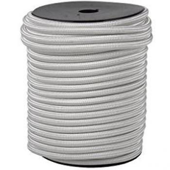 Cuerda elástica trenzada en poliéster y látex de 1ª calidad, 10mm x 50m, color blanco, resistente a rayos solares, alma en látex