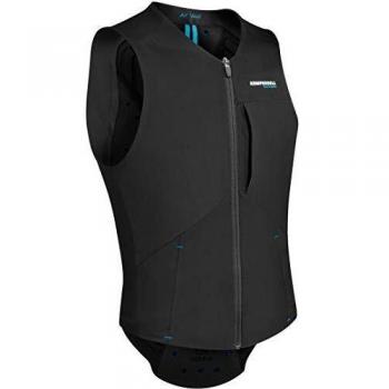 Komperdell Air 2019/20 6318-207 - Chaleco de esquí y Snowboard para Hombre, Todo el año, Color Black Cyan, tamaño XX-Large
