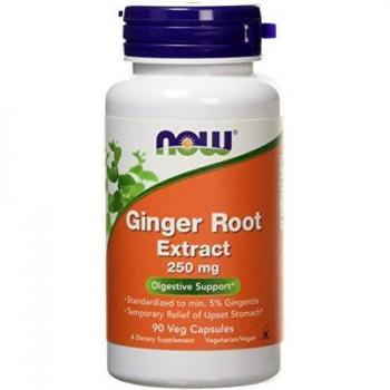 250mg Ginger Root Extract Supplement 90 Capsules