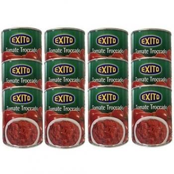 Bote de tomate troceado marca Éxito 780 g.[PACK 12 UNIDADES]