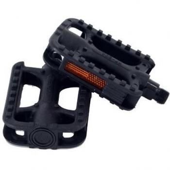 MSC Bikes MSC Reflectantes - Pedales para plataforma de ciclismo, color negro