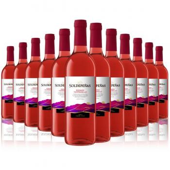 Pack de 12 botellas de Castillo Soldepeñas Rosado, DO Valdepeñas.