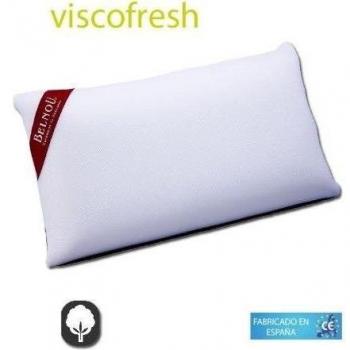 Belnou Almohada Viscoelastica Compacta. Comoda Transpirable. Exterior Porado y Acolchado. Cremallera. Confortable Adaptable. Calidad. Visco Fresh. Cama 135 cm