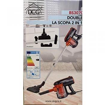 Aspiradora Escoba 2 en 1 DCG BS3070, Filtro HEPA Lavable, Contenedor de 0.5 Litros, Sin Bolsa, Ciclonica