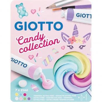 Caja de témperas 21 ml 12 unidades Candy Collection Giotto