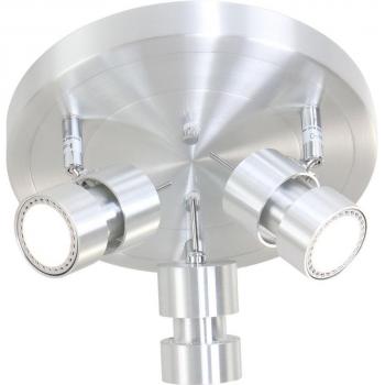 Plafón LED Natasja 3 luces regulables en ángulo, acero y metal, 27.5 cm, 1035 lm GU10