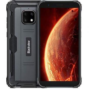 IP68 Móvil Resistente Blackview BV4900, Android 10 4G Telefono Antigolpes, 3GB RAM 32GB ROM Extensión de 256GB, Pantalla 5.7, Cámara Impermeable 5MP+8MP, NFC GPS Dual SIM, Batería 5580mAh Negro
